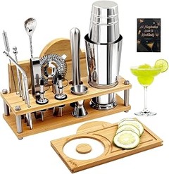 Guía para Usar Tu Kit de Coctelería con Soporte de Bambú