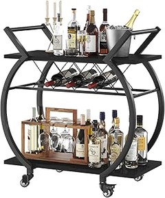 Mejores carritos de bar metálicos: comparativa de marcas populares