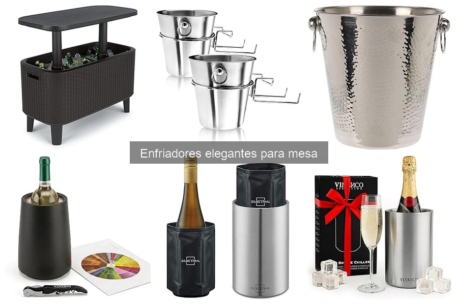 Accesorios imprescindibles para enfriadores elegantes de mesa