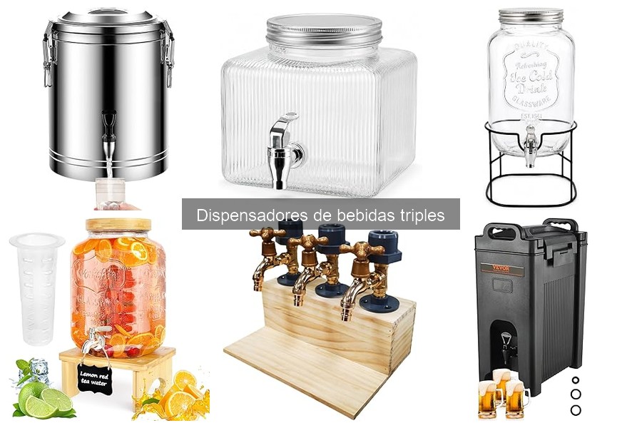 Accesorios útiles para dispensadores de bebidas triples