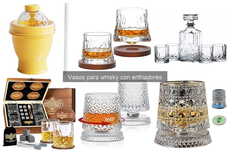 ¿Afectan los vasos para whisky con enfriadores al sabor?