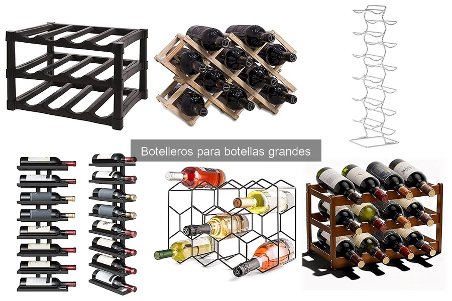 Alternativas a botelleros para botellas grandes: soluciones prácticas