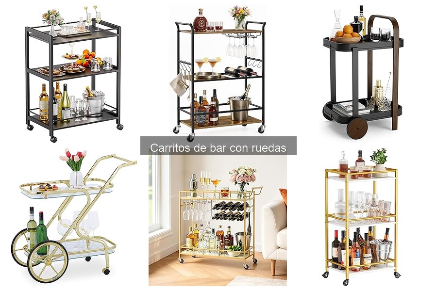 Alternativas a carritos de bar con ruedas para tu hogar
