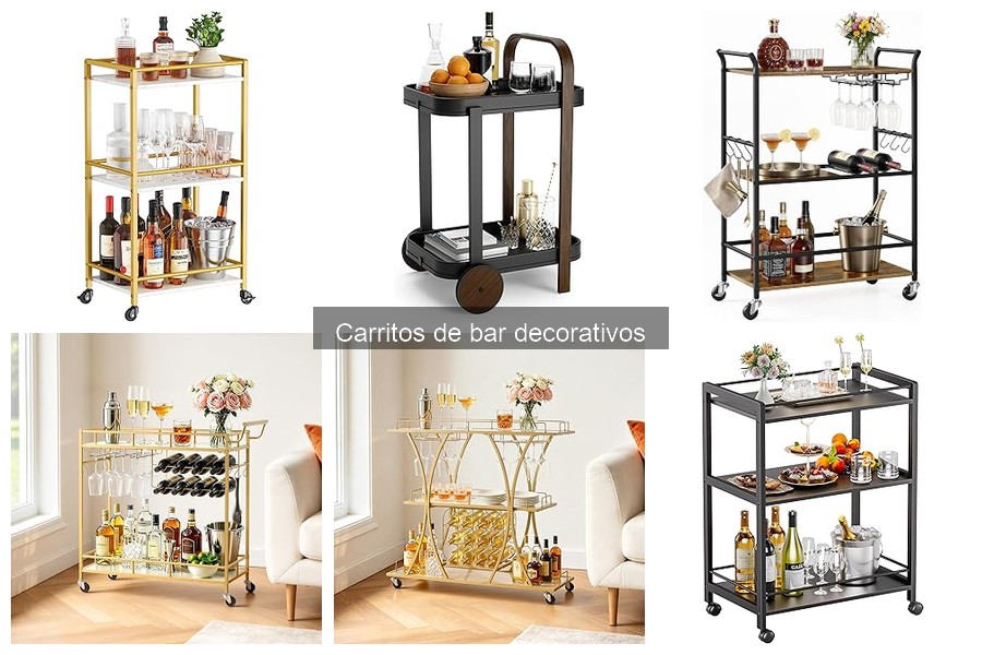 Alternativas a carritos de bar: opciones funcionales y decorativas