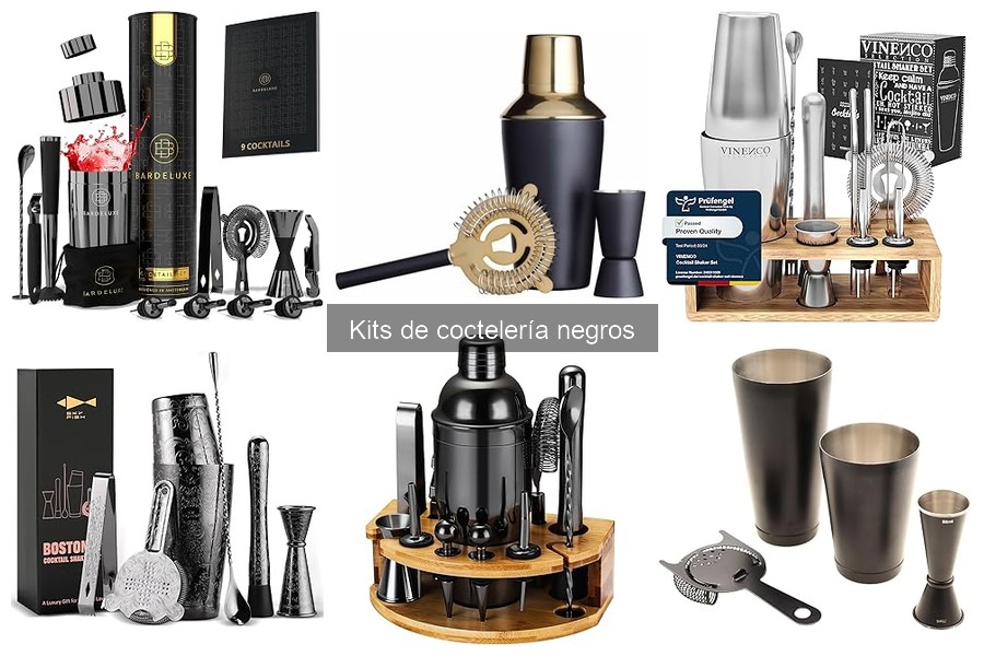 Alternativas a Kits de Coctelería Negros para tu Bar en Casa