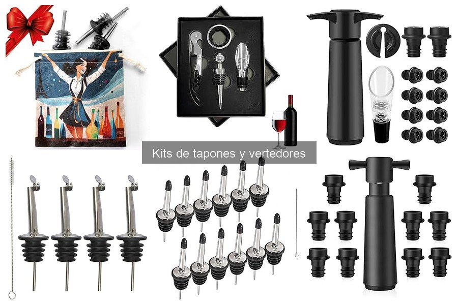 Alternativas a kits de tapones y vertedores para bar en casa