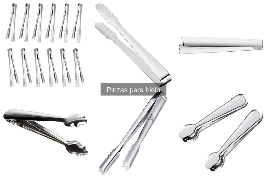 Alternativas a las pinzas para hielo en coctelería