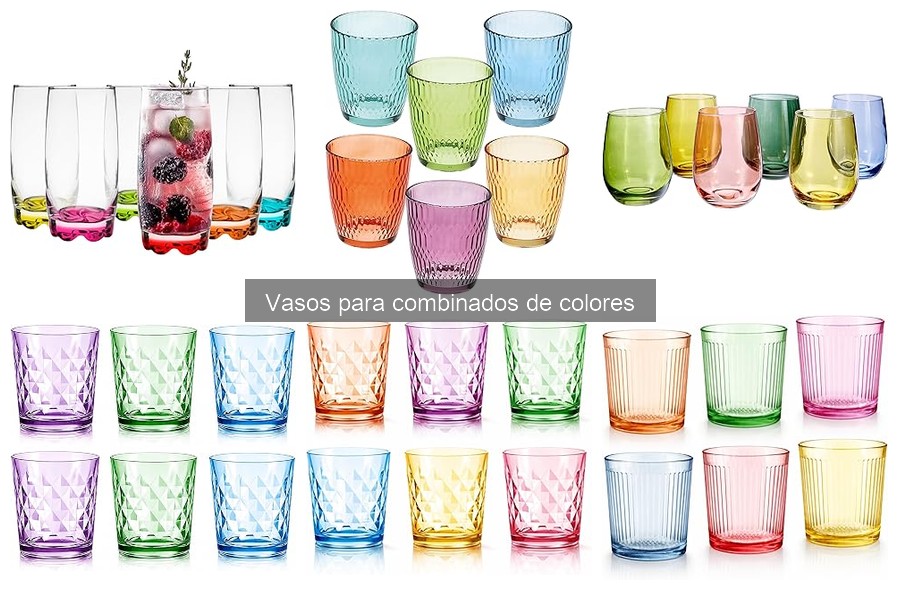 ** Alternativas a los Vasos de Colores para Cócteles
