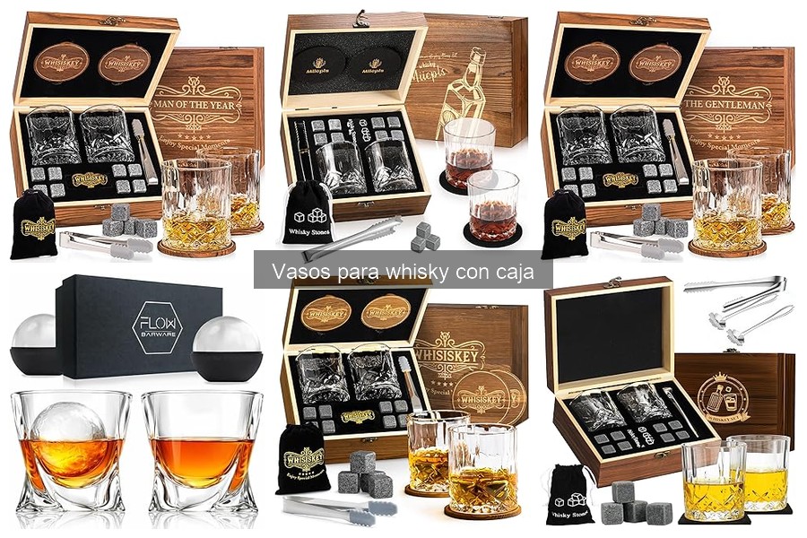 Alternativas a los vasos de whisky con caja para disfrutar mejor