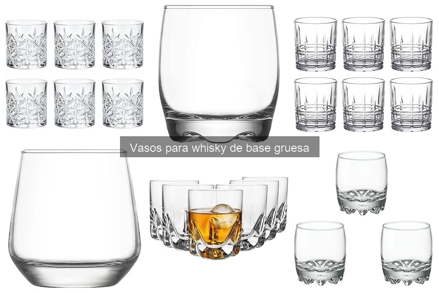 Alternativas a los vasos para whisky de base gruesa