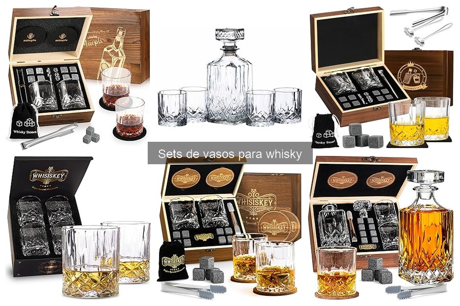 Alternativas a sets de vasos para whisky: opciones personalizadas