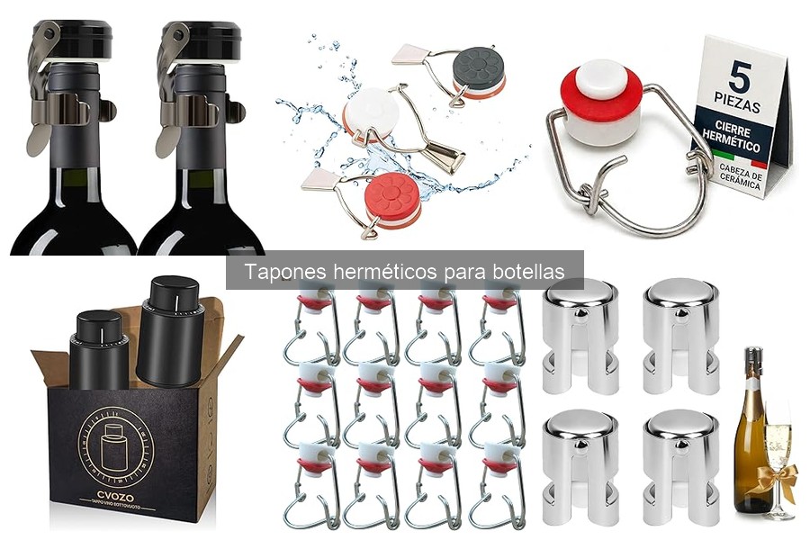 Alternativas a tapones herméticos para botellas
