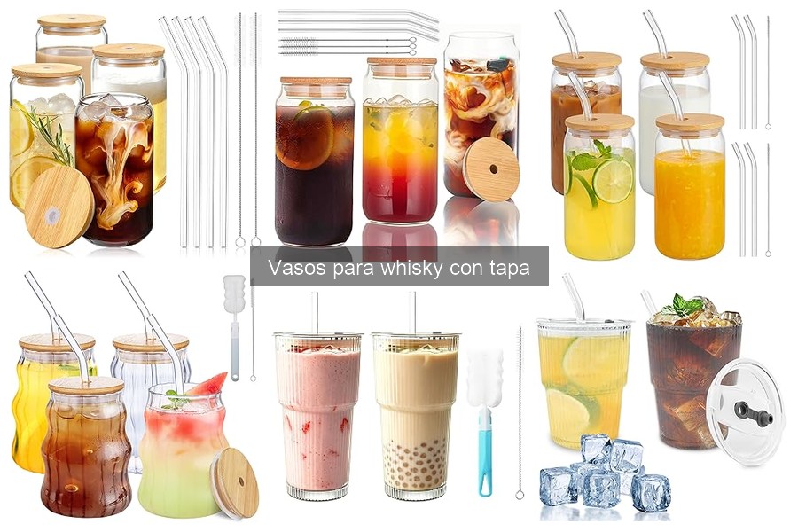 Alternativas a vasos para whisky con tapa: opciones efectivas