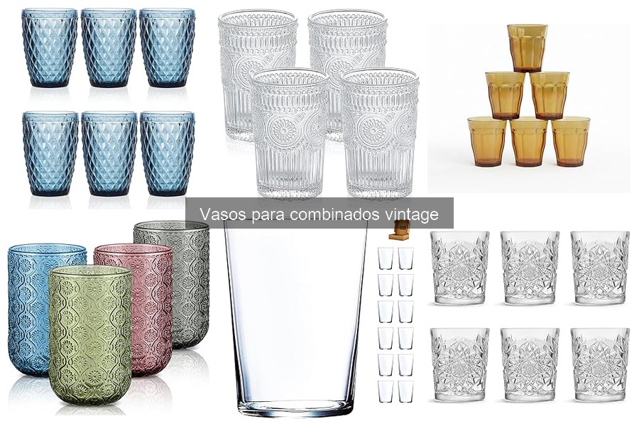 Alternativas a Vasos Vintage para Combinados en Casa