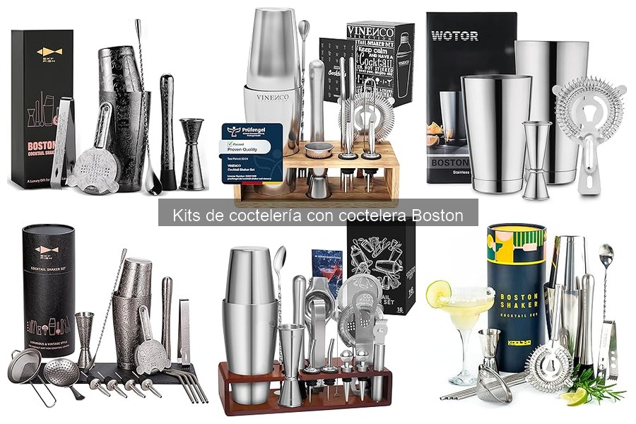 Alternativas al kit de coctelería con coctelera Boston