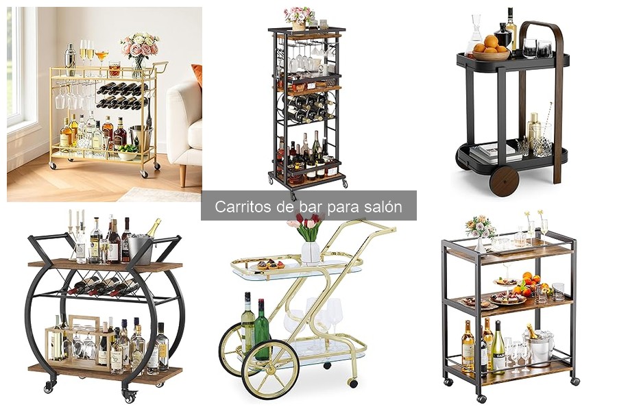 Alternativas creativas a carritos de bar para espacios reducidos