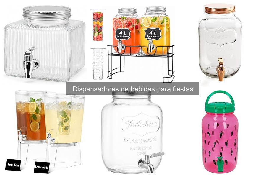Alternativas creativas a dispensadores de bebidas para fiestas