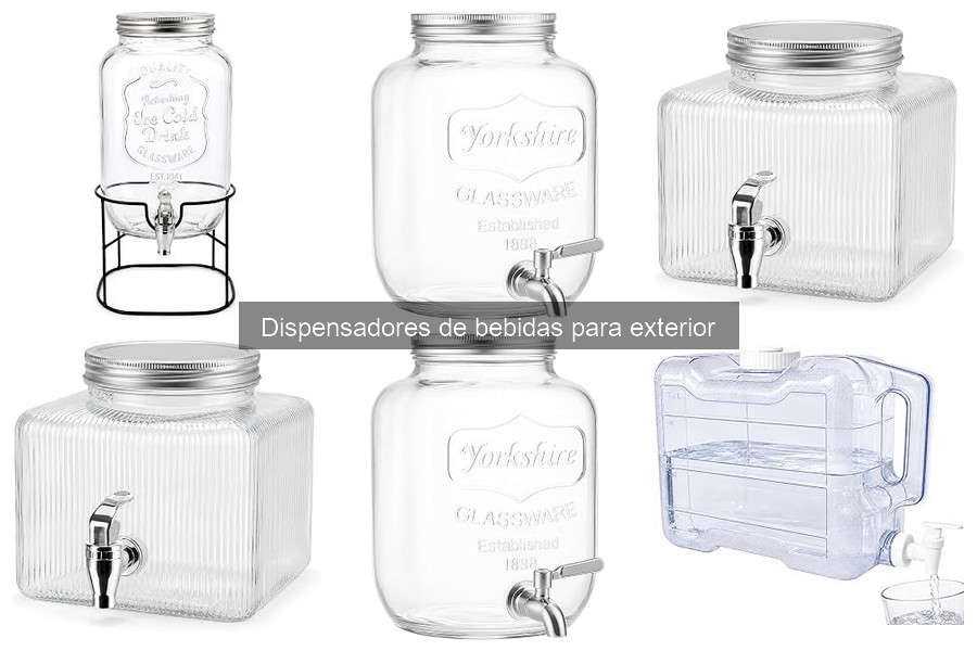 Capacidad ideal de dispensadores de bebidas para exteriores