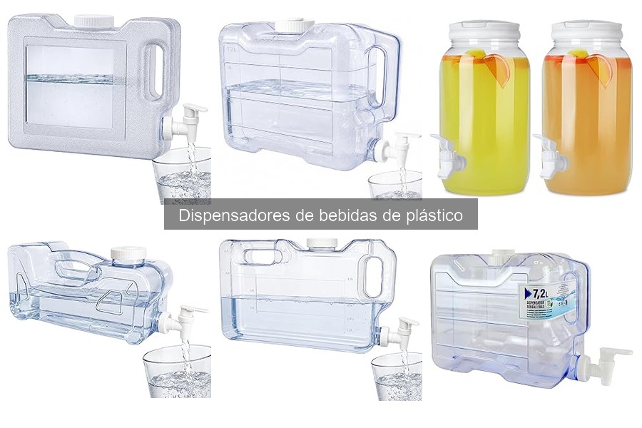 Capacidades de dispensadores de bebidas de plástico