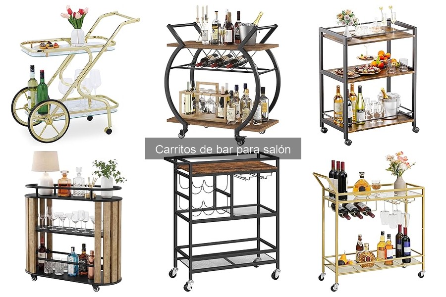Carritos de bar con características especiales para tu hogar