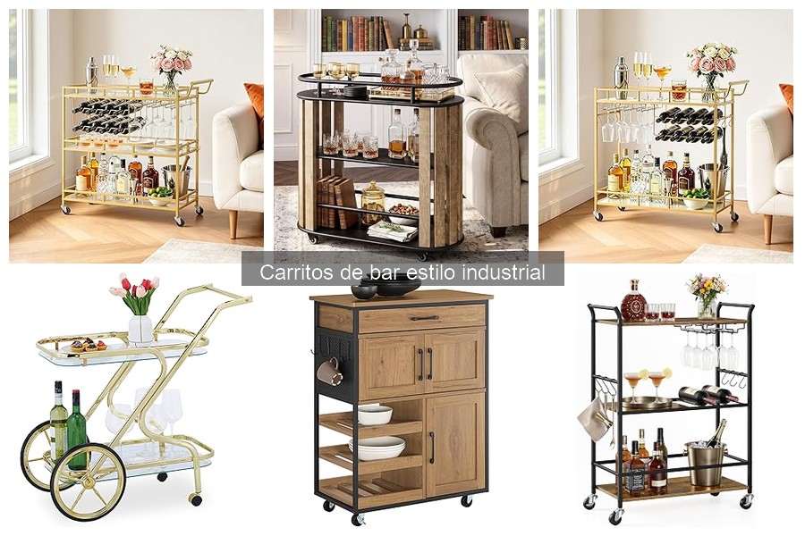 Carritos de bar estilo industrial: guía de precios y características