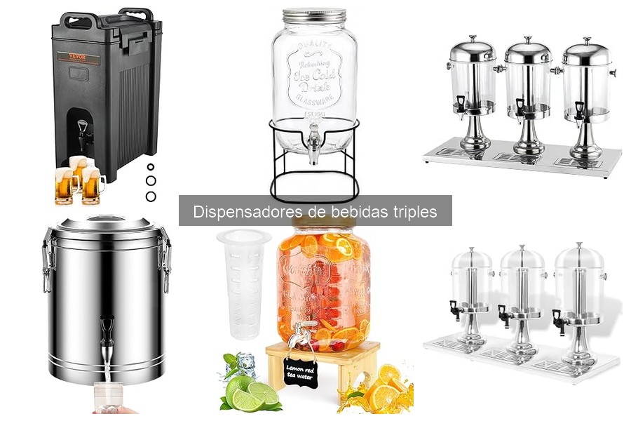 Cócteles Perfectos para Servir con un Dispensador Triple