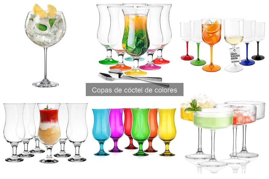 Cómo cuidar copas de cóctel de colores: tips esenciales