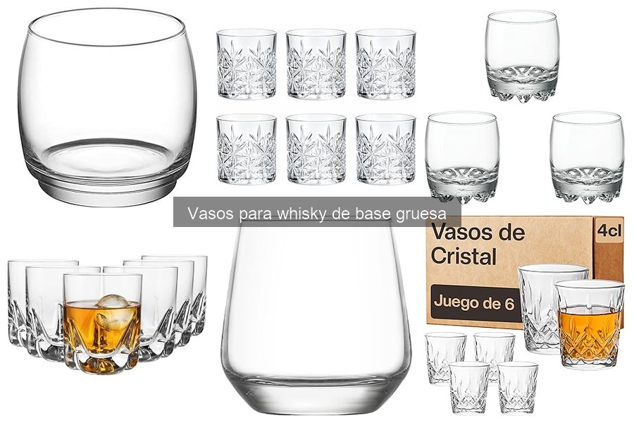 Cómo cuidar los vasos para whisky de base gruesa