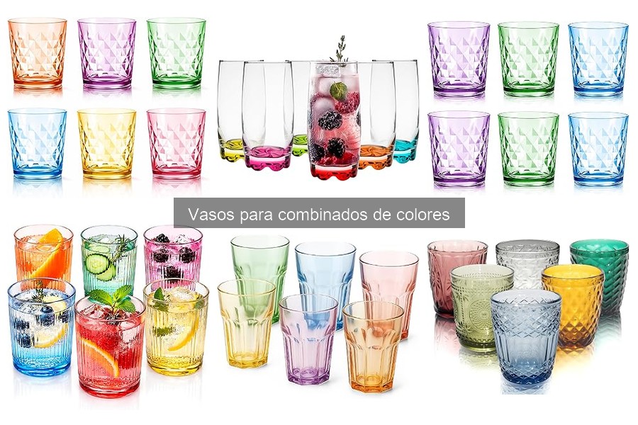 Cómo cuidar vasos de colores para cócteles de forma efectiva