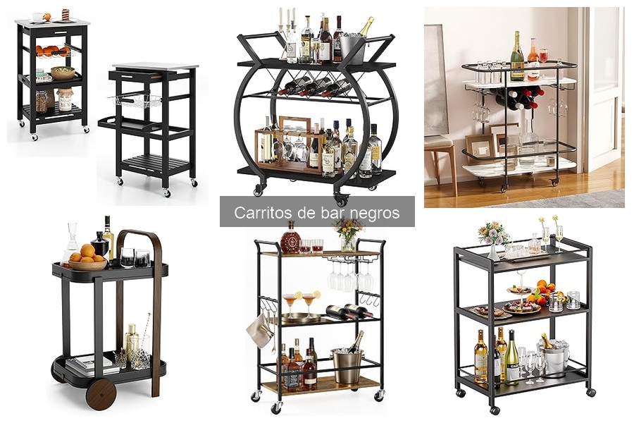 Cómo elegir el carrito de bar negro ideal para tu hogar