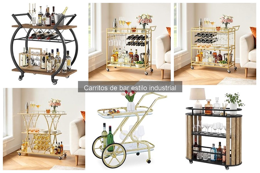 Cómo elegir el mejor carrito de bar estilo industrial