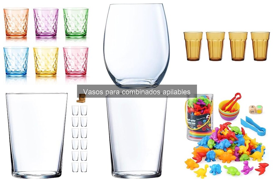 Cómo elegir los mejores vasos apilables para combinados