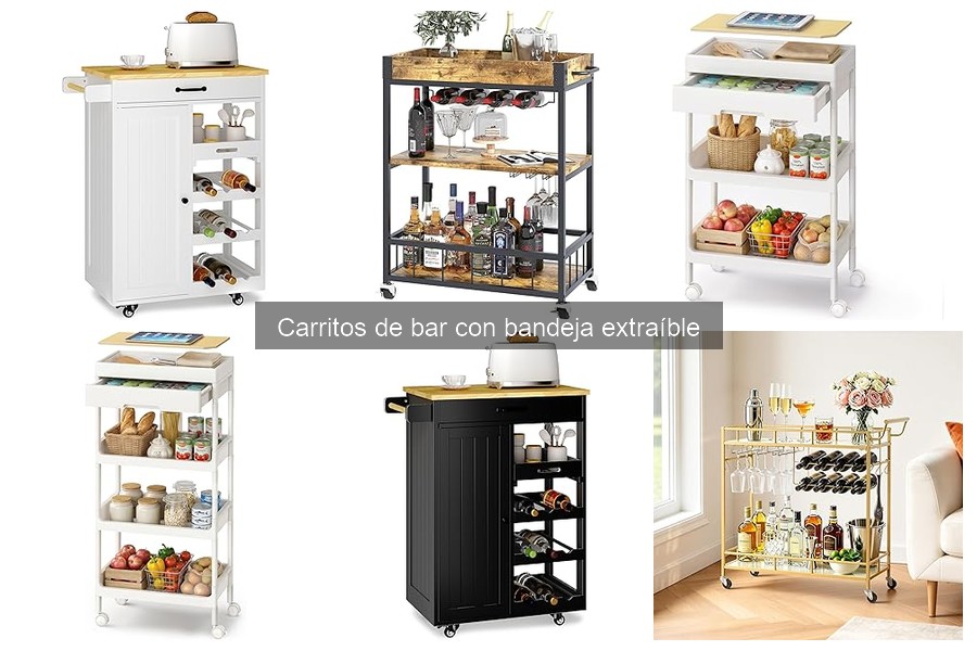 Cómo Limpiar y Mantener un Carrito de Bar con Bandeja Extraíble