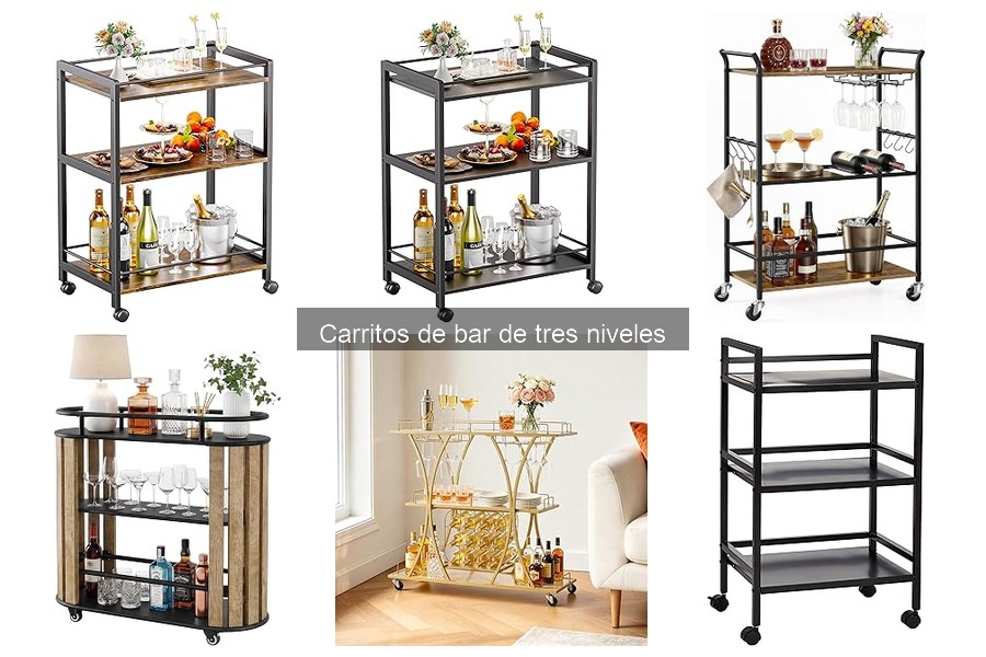 Cómo Montar y Mantener un Carrito de Bar de Tres Niveles