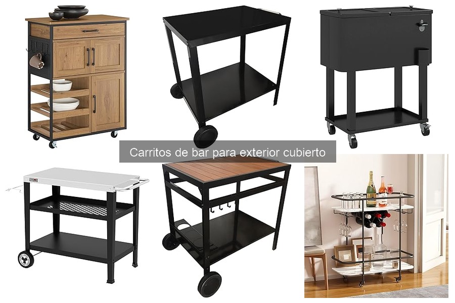 Cómo montar y organizar un carrito de bar para exterior