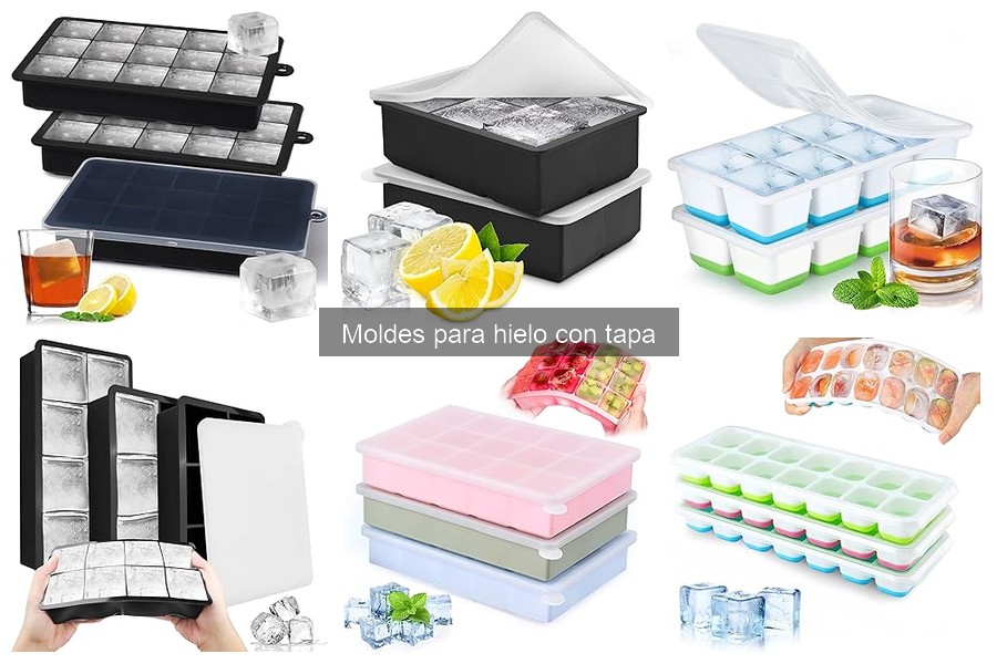 Cómo transportar moldes para hielo con tapa sin derrames