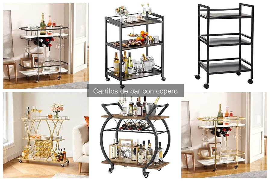 Comparativa: Carritos de bar con copero de madera vs metal