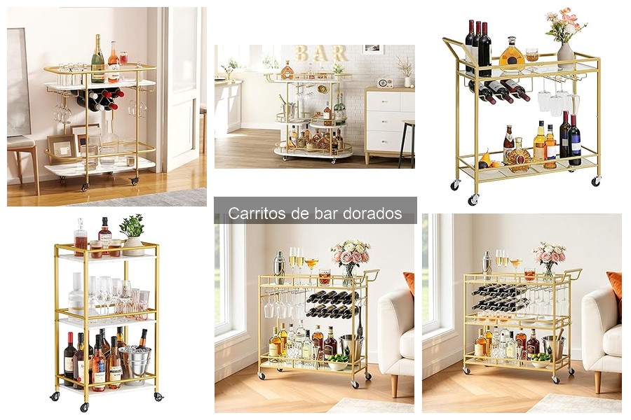 Comparativa: Carritos de Bar Dorados vs. Plateados