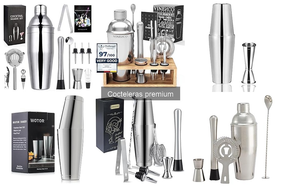 Comparativa: Cocteleras premium de acero inoxidable vs. cristal