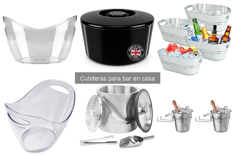 Comparativa: Cubiteras con tapa vs. sin tapa para bar en casa