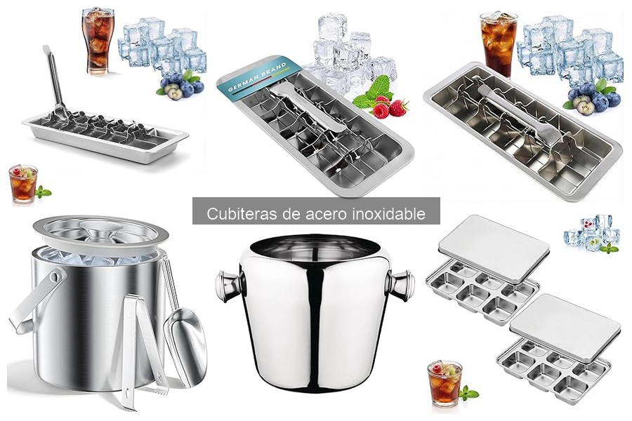 Comparativa: Cubiteras de acero inoxidable vs. plástico
