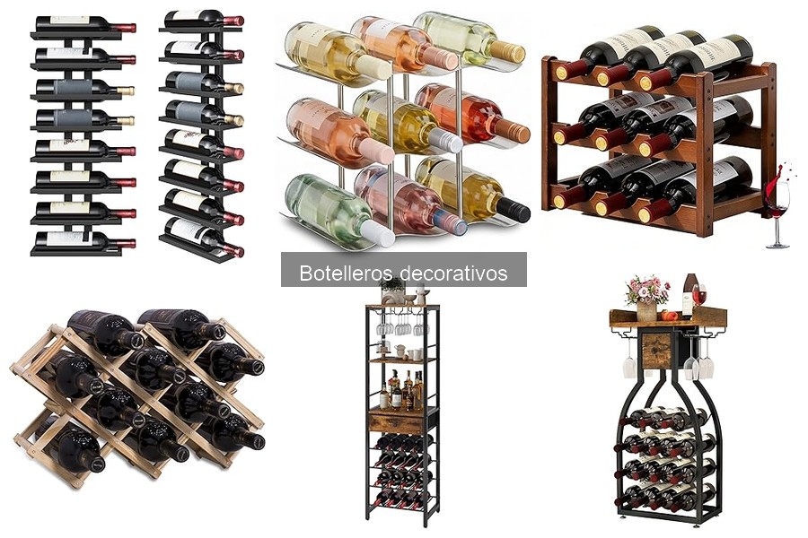 Comparativa de botelleros decorativos: Mejores marcas y diseños