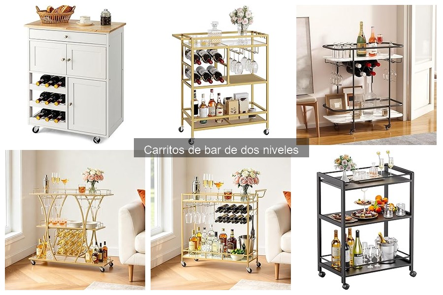 Comparativa de Carritos de Bar: ¿Dos Niveles o Uno?