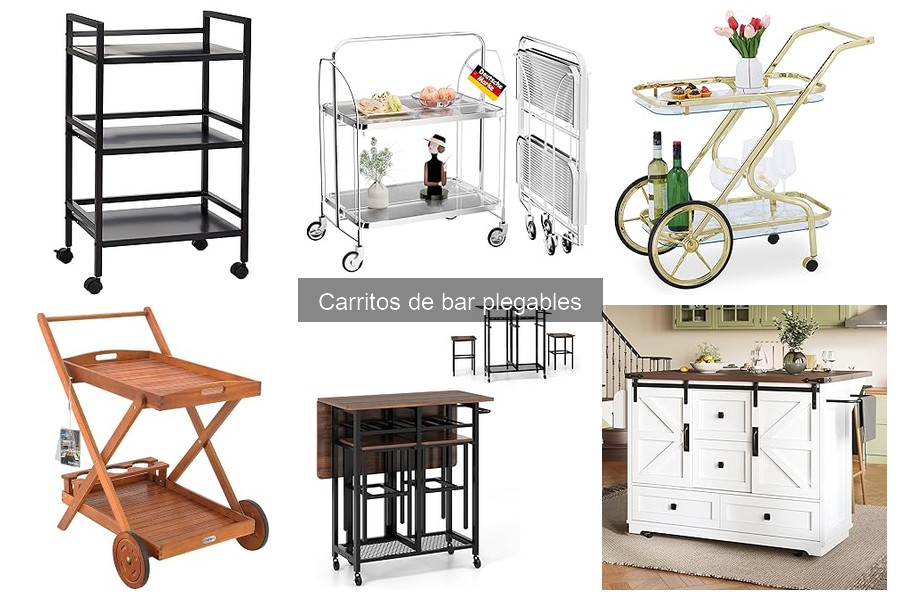 Comparativa de carritos de bar plegables: precios y marcas