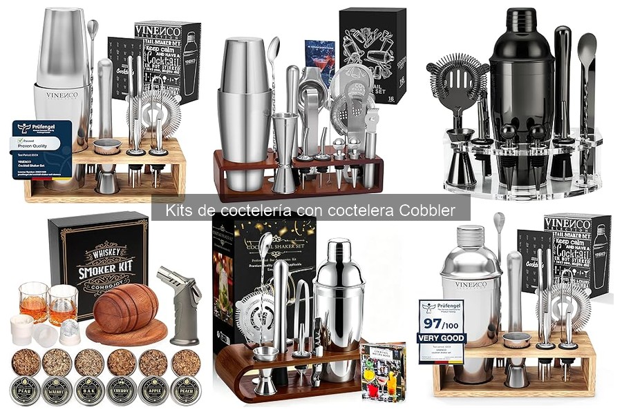 Comparativa de cocteleras Cobbler y Boston: ¡Escoge la mejor!