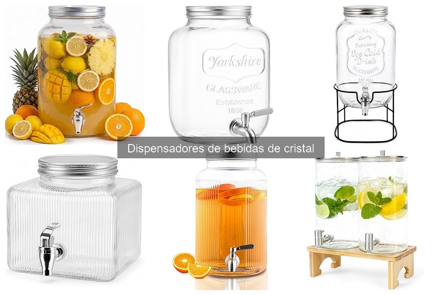Comparativa de dispensadores de cristal vs plástico y acero