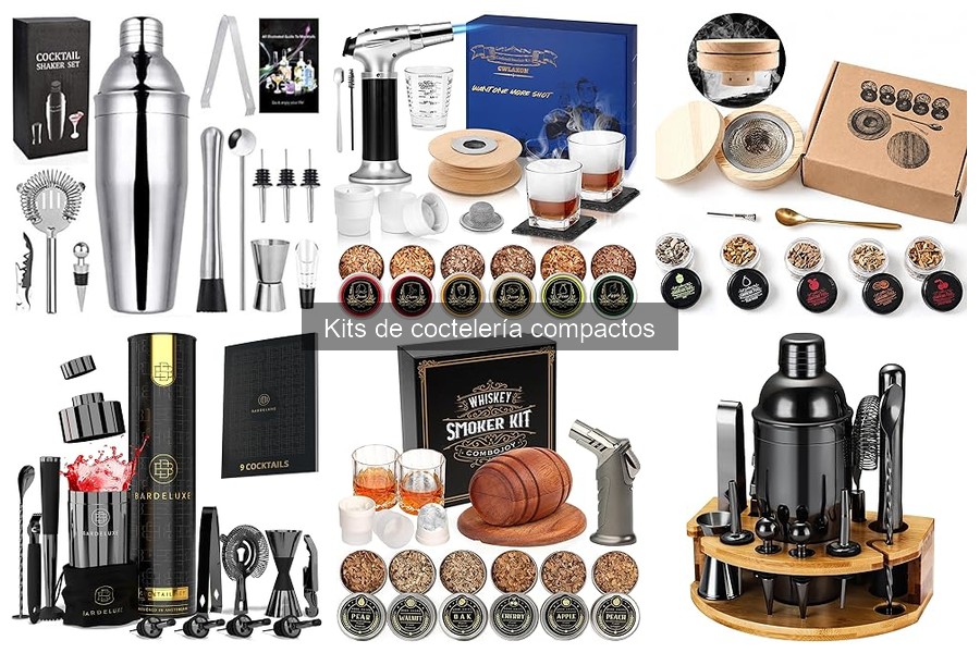 Comparativa de Kits de Coctelería Compactos para Tu Bar
