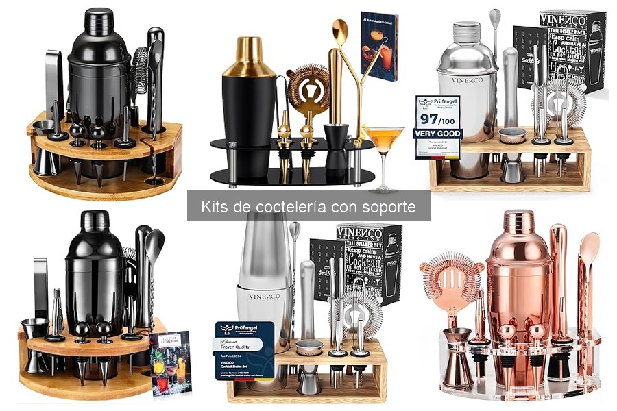 Comparativa de Kits de Coctelería con Soporte en 2023