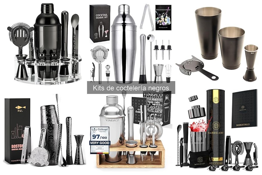 Comparativa de Kits de Coctelería Negros: Calidad y Precio