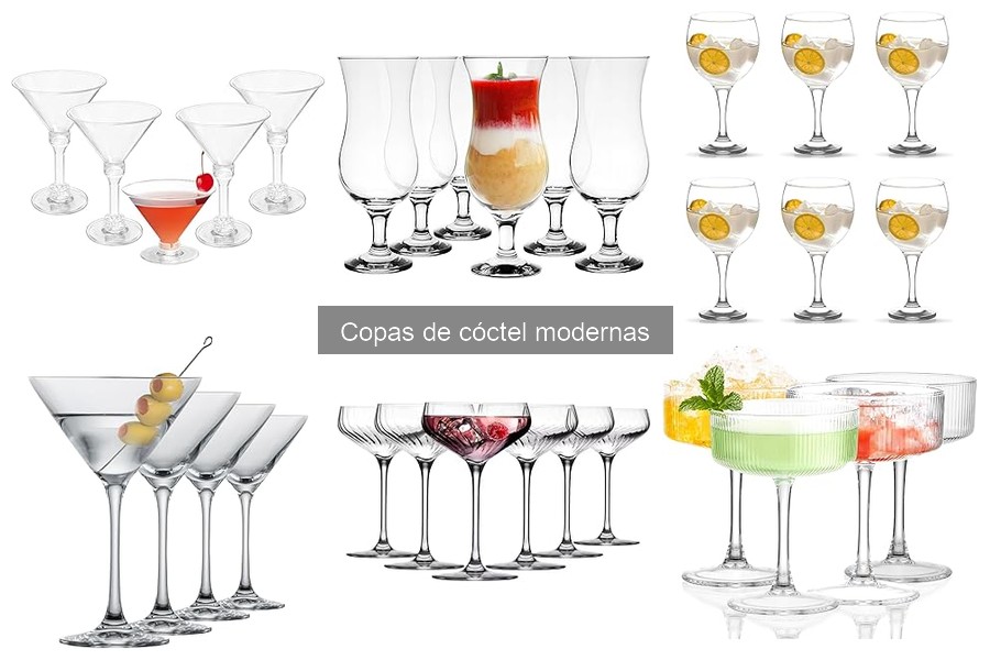 Comparativa de las Mejores Copas de Cóctel Modernas